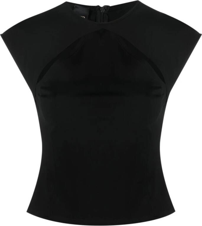 Pinko Elegante Zwarte Top voor Vrouwen Black Dames