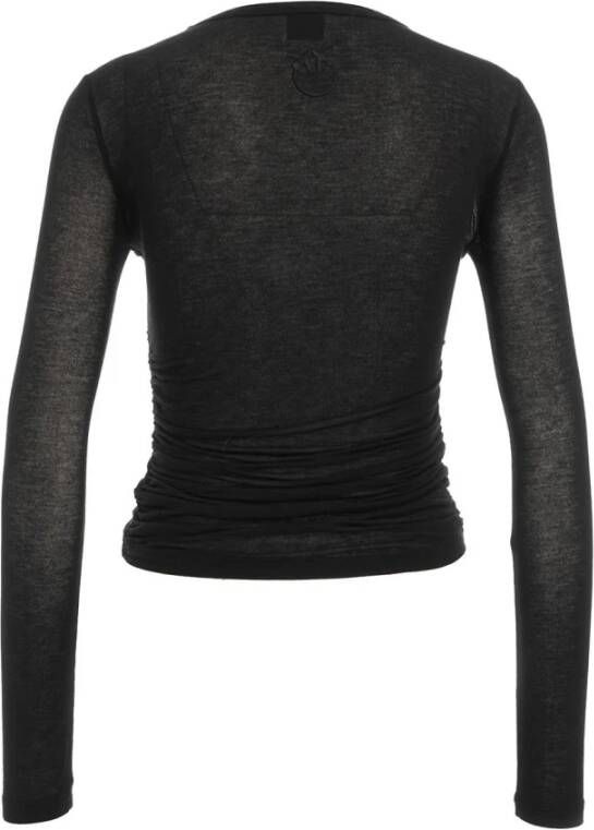 Pinko Top met plooien en draperie Zwart Dames
