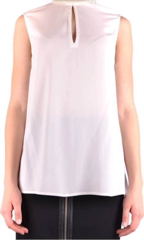 Pinko Mouwloze Top White Dames