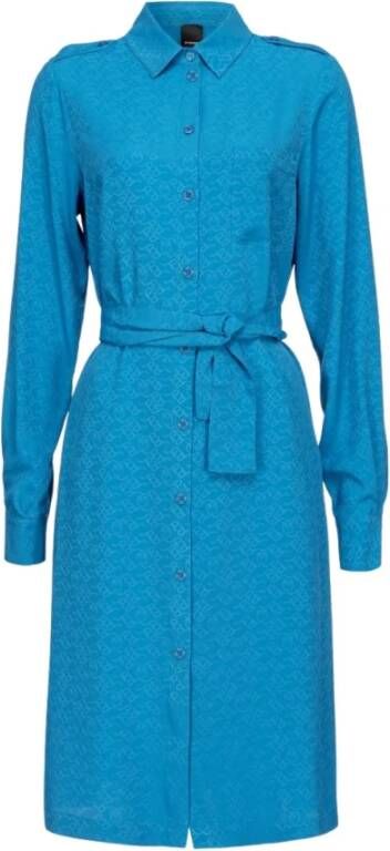 Pinko Trench Coats Blauw Dames