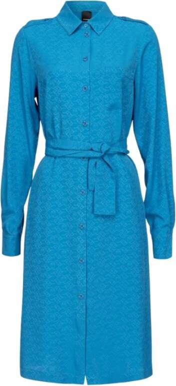 Pinko Trench Coats Blauw Dames