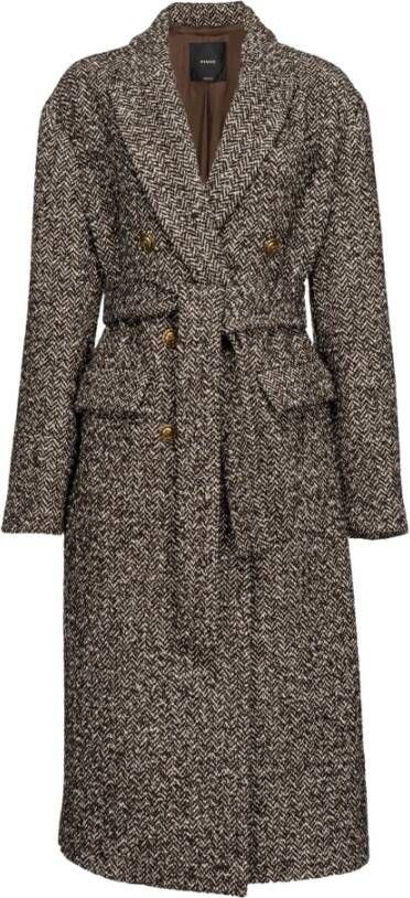 Pinko Camille Coat_38 Bruin Dames