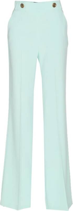 Pinko Trousers Blue Blauw Dames