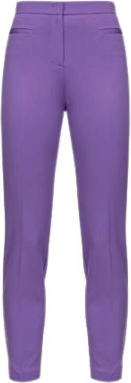 Pinko Slim-fit Trousers Purple Dames
