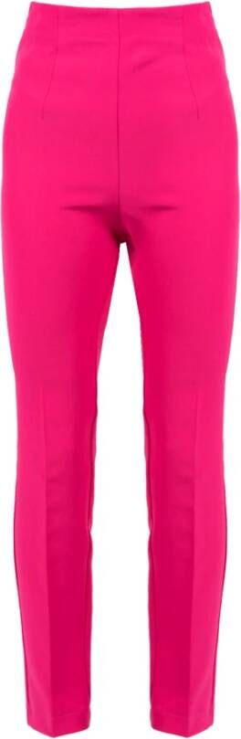 Pinko Aansluitende Hoge Taille Broek Pink Dames