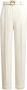 Pinko Stretch Linnen Plaza Broek Beige Dames - Thumbnail 8