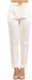 Pinko Stretch Linnen Plaza Broek Beige Dames - Thumbnail 9
