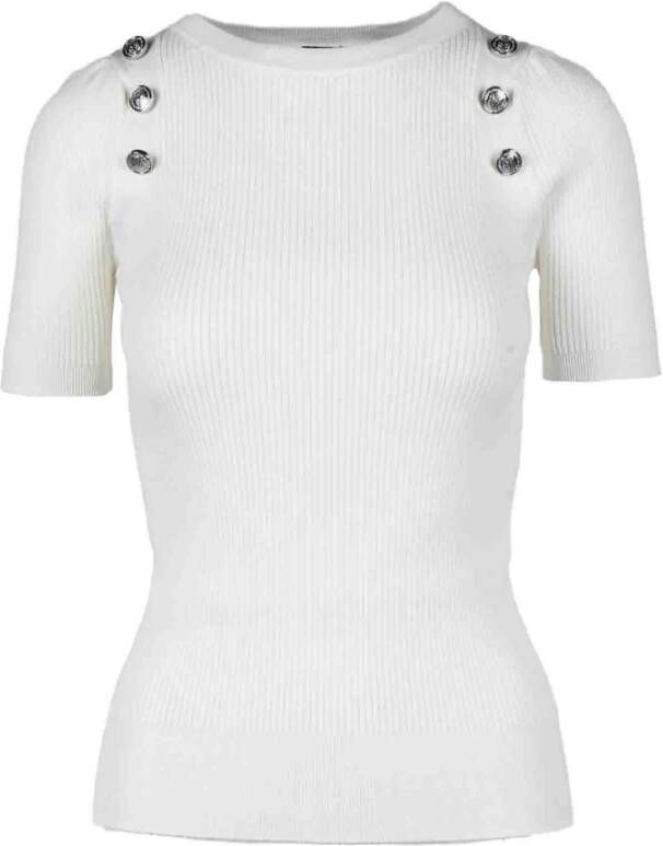 Pinko Trui met ronde hals White Dames