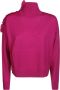 Pinko Rouched Dolcevita Coltrui Pink Dames - Thumbnail 1