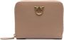 Pinko Vierkante ritsportemonnee Love Birds Beige Dames - Thumbnail 1
