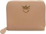 Pinko Vierkante ritsportemonnee Love Birds Beige Dames - Thumbnail 3