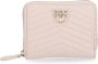 Pinko Leren portemonnee met chevronpatroon en rits Pink Dames - Thumbnail 4