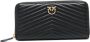 Pinko Quilted leren portemonnee met rits en Love Birds Diamond Cut plaque Black Dames - Thumbnail 1
