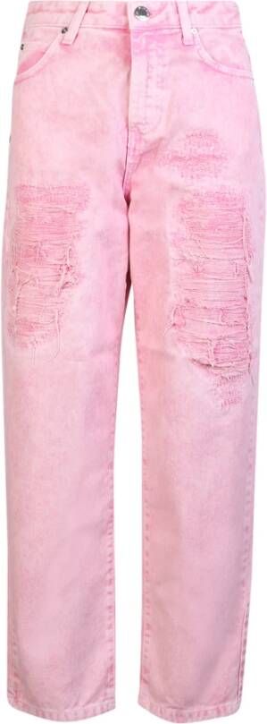 Pinko Loose-fit Jeans Roze Dames