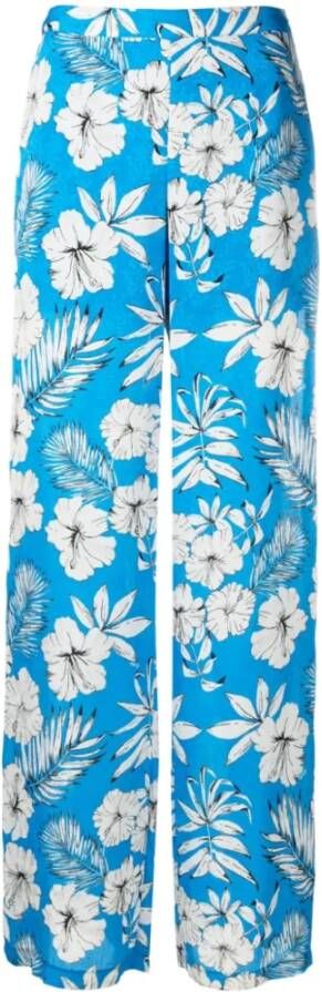 Pinko Wide Trousers Blauw Dames