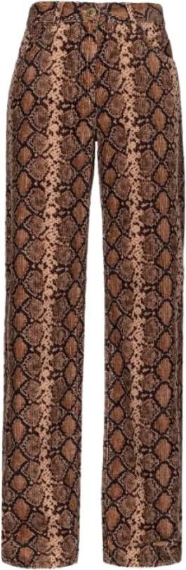 Pinko Wide Trousers Bruin Dames