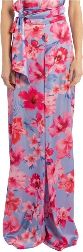 Pinko Wide Trousers Paars Dames