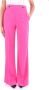 Pinko Crepe Palazzo Broek met Logoknoppen Pink Dames - Thumbnail 3