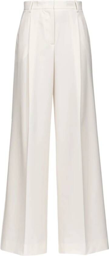 Pinko Wide Trousers Wit Dames