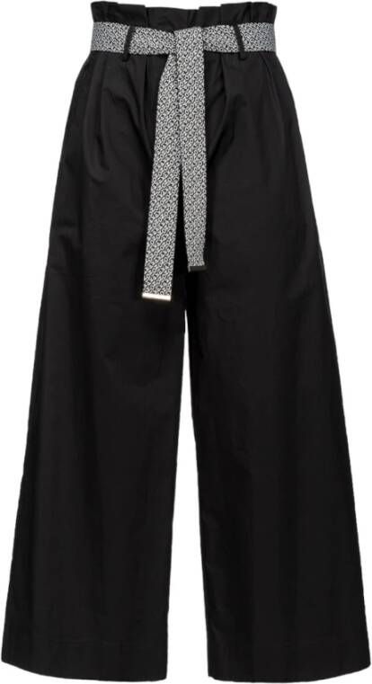 Pinko Wide Trousers Zwart Dames