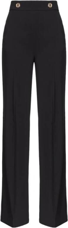 Pinko Wide Trousers Zwart Dames