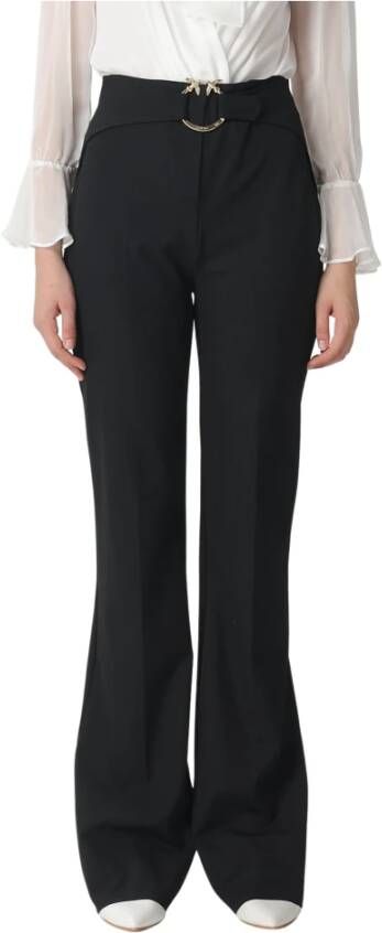Pinko Wide Trousers Zwart Dames
