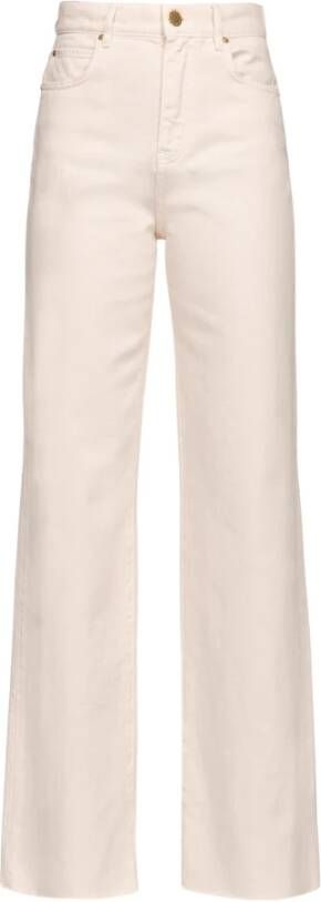 Pinko Wilma 4 Wide Leg Pj872 Bull Beige Dames