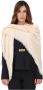 Pinko Monogram Jacquard Sjaal met Franje Pink Dames - Thumbnail 1