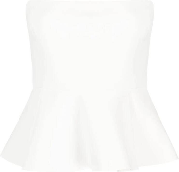 Pinko Witte Topkleding voor Vrouwen Aw23 White Dames