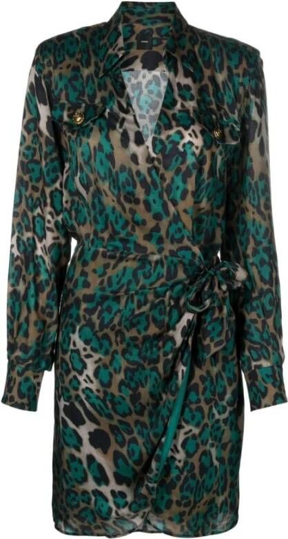 Pinko Wrap Dresses Groen Dames