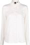 Pinko Zijden Jacquard Logo Shirt White Dames - Thumbnail 1