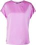 Pinko Zijden Satijnen Blouse met Lange Mouwen in Roze Pink Dames - Thumbnail 1