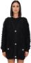 Pinko Zwarte Cardigan van Wolmix met Juwelenknopen Black Dames - Thumbnail 2