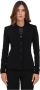 Pinko Zwarte getailleerde jas voor dames Black Dames - Thumbnail 2