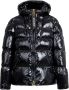 Pinko Gewatteerde Caban Jas van Crystal Nylon C Nero Limousine Black Dames - Thumbnail 7