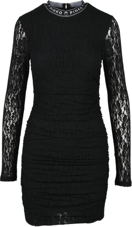 Pinko Zwarte Jurk voor Vrouwen Zwart Dames