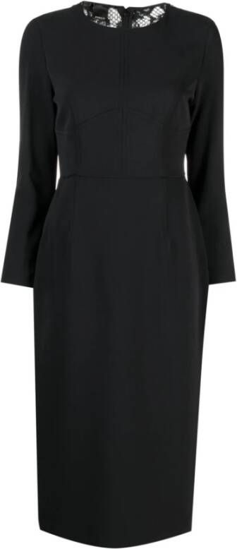 Pinko Korte Jurk Herfst Winter 2023 Zwart Polyester Vrouwen Black Dames