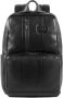 Piquadro Zwarte leren laptoptas Black Heren - Thumbnail 1