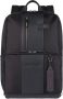 Piquadro Zwarte leren tas Verticale constructie Black Unisex - Thumbnail 1