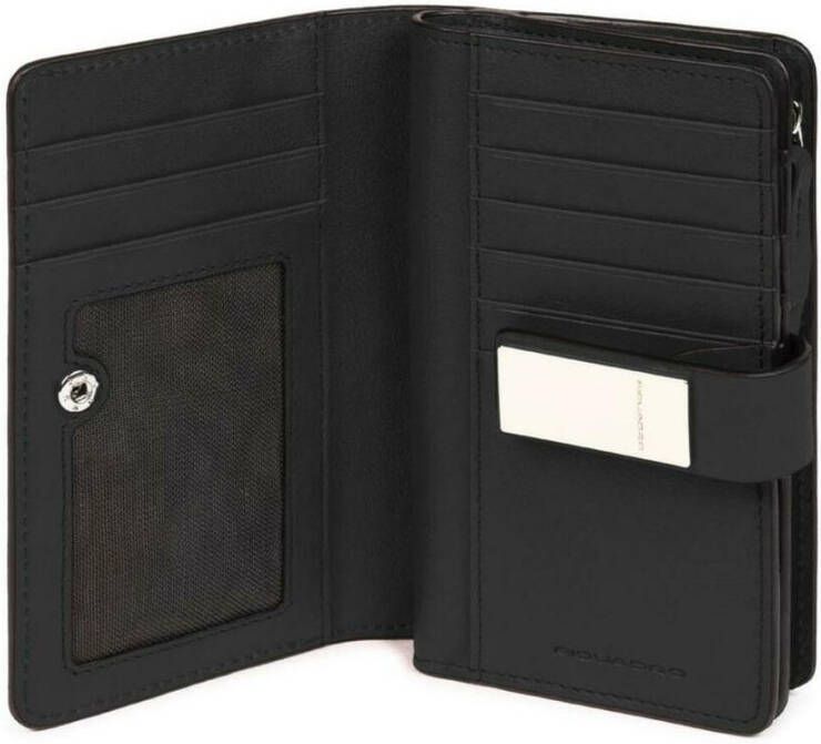 Piquadro Portemonnee Pd1353Dfr Zwart Dames