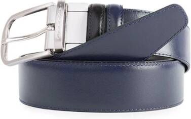 Piquadro Multicolor Leren Riem Gemaakt in Italië Brown Heren