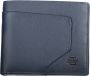 Piquadro Blauw Leren Rfid Portemonnee met Contrasterende Details Blue Heren - Thumbnail 1