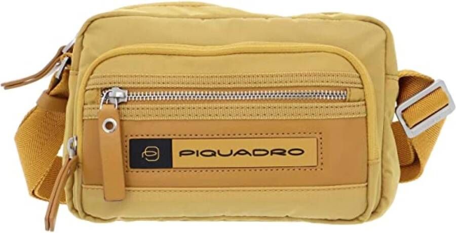 Piquadro Dames Schoudertas van Materiaal Yellow Dames