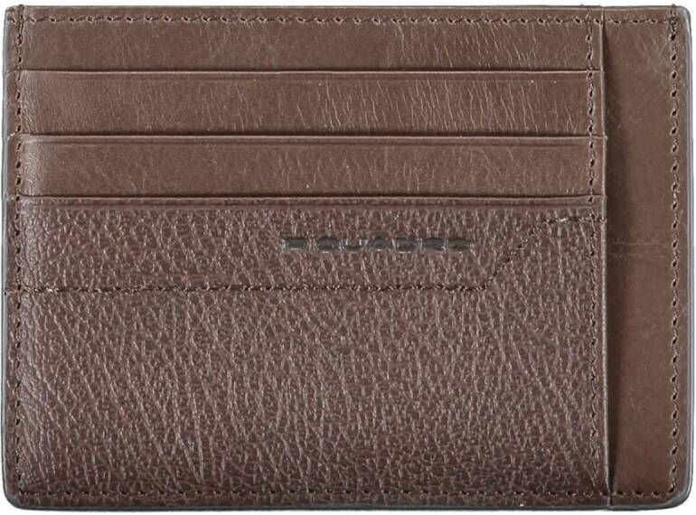 Piquadro Brown Leather Wallet Bruin Heren