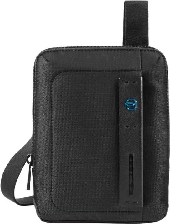 Piquadro Zwarte Organizer Tas voor iPad Mini Black Heren