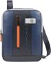 Piquadro Blauwe Schoudertas Aw20 Verticaal Model Blue Heren - Thumbnail 1