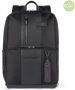 Piquadro Zwarte leren tas Verticale constructie Black Unisex - Thumbnail 3