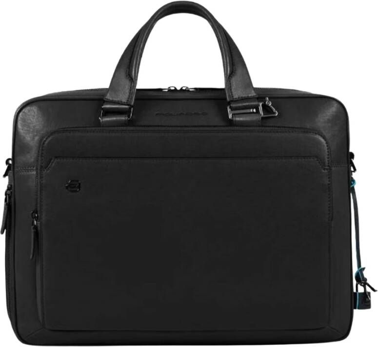Piquadro Stijlvolle Laptop en iPad Tassen in Zwart Black Unisex
