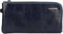Piquadro Blauwe Leren Polsband Clutch met Creditcardvakken Blue Heren - Thumbnail 1