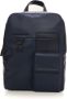 Piquadro Leather rucksack Blauw Heren - Thumbnail 1